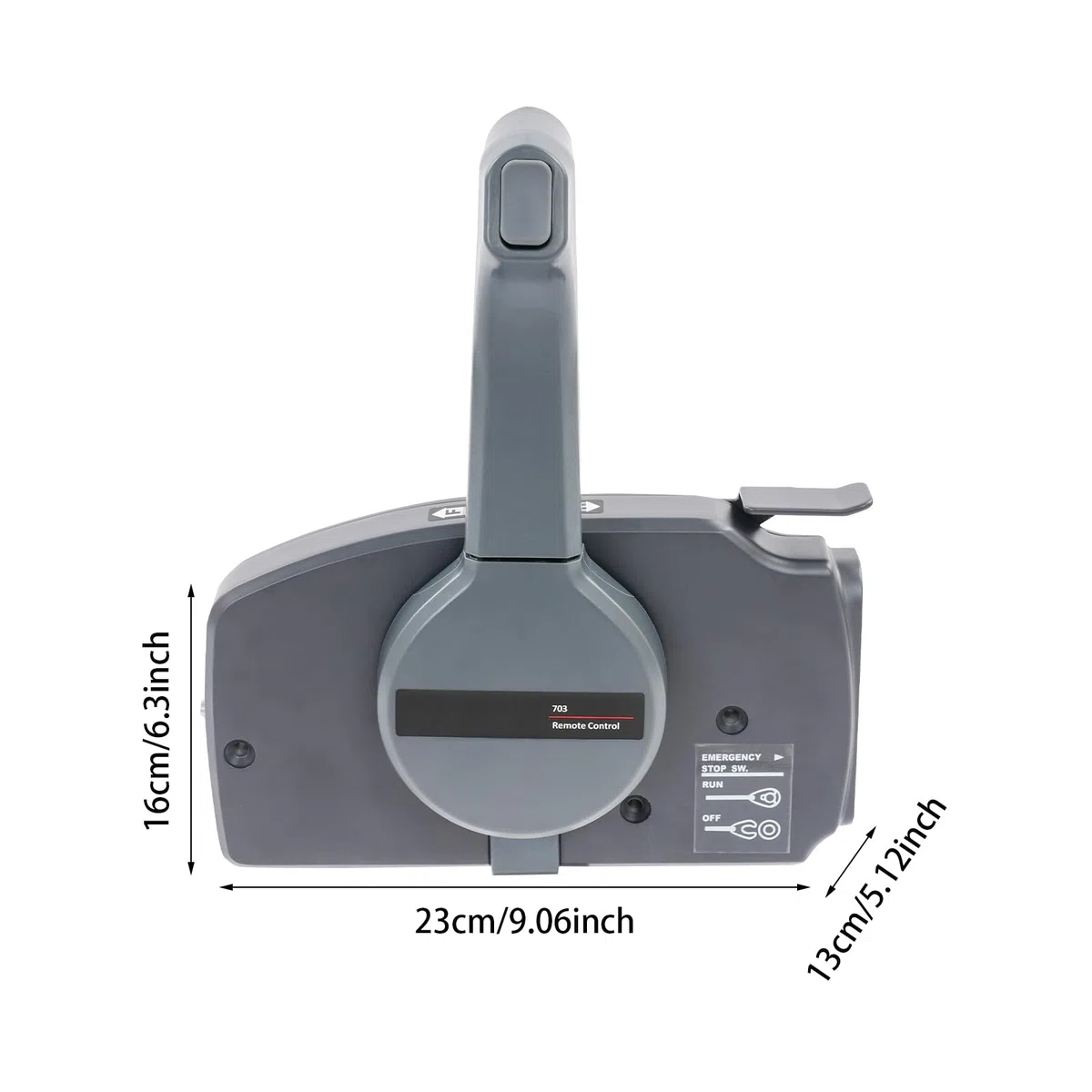 Outboard Remote Control Bo – Mando a distancia para YAMAHA 2 tiempos 40 – 85 CV – Controlador de proa inversa para barcos – Incluye amortiguación de gas – para patrones de barco y pescadores