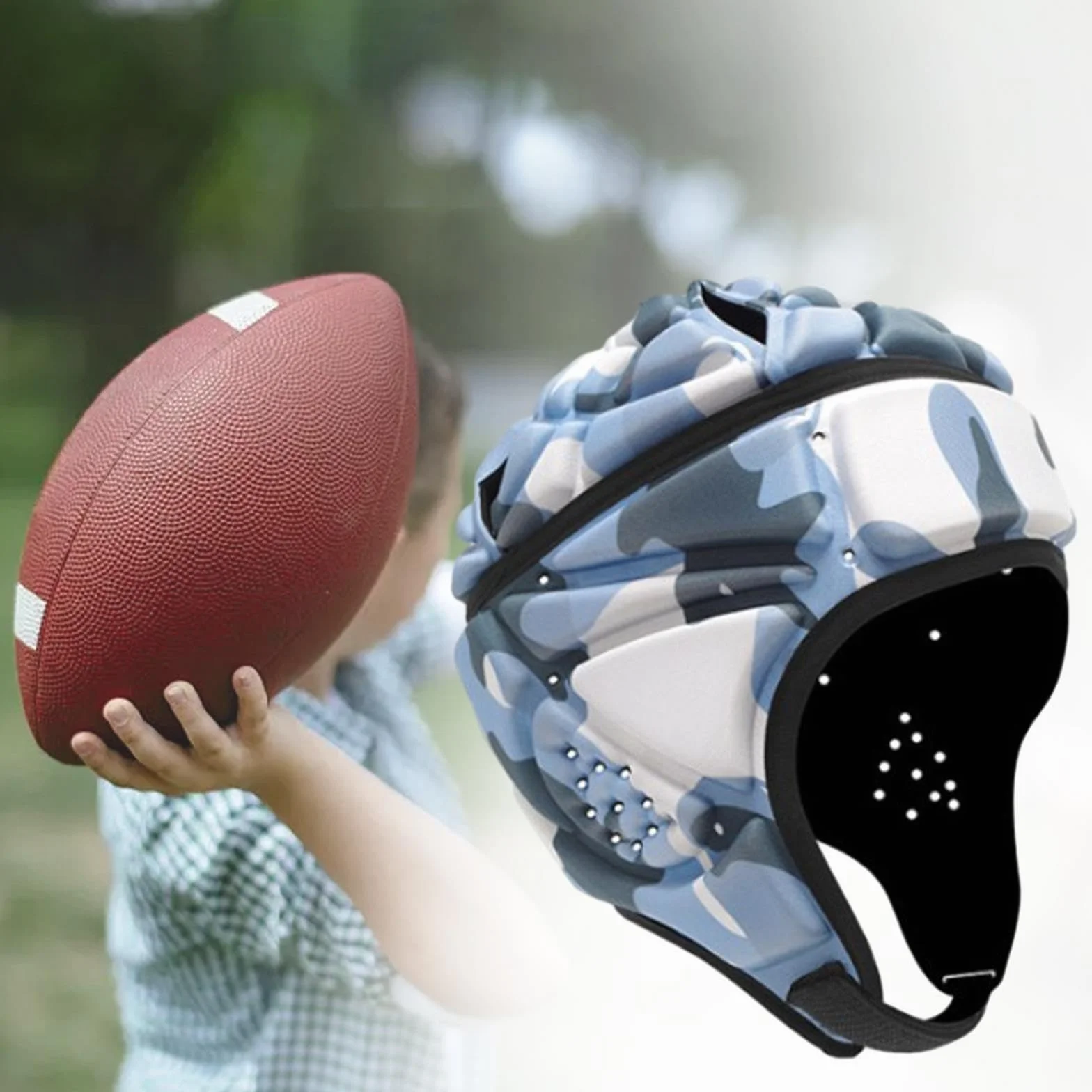 Casco de Rugby, Casco de Rugby, Casco de fútbol, Gorra Protectora de Rugby para Entrenamiento