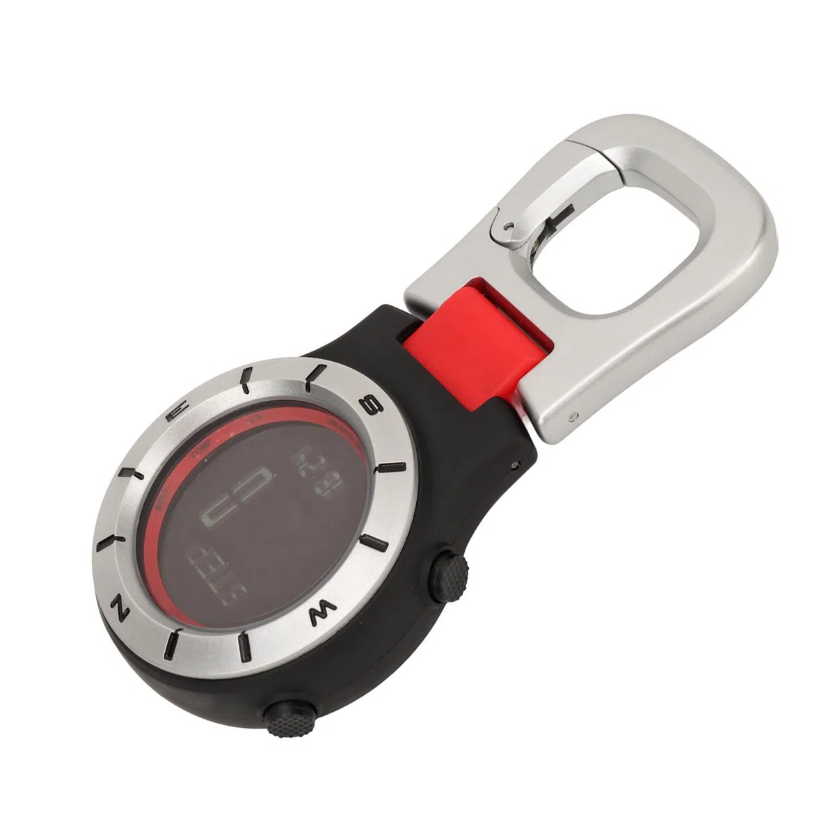 VGEBY Reloj de Bolsillo con Clip para Hombres y Mujeres, Brújula Impermeable, Altímetro, Barómetro, Termómetro, Reloj Deportivo Digital de Mano para Escalada