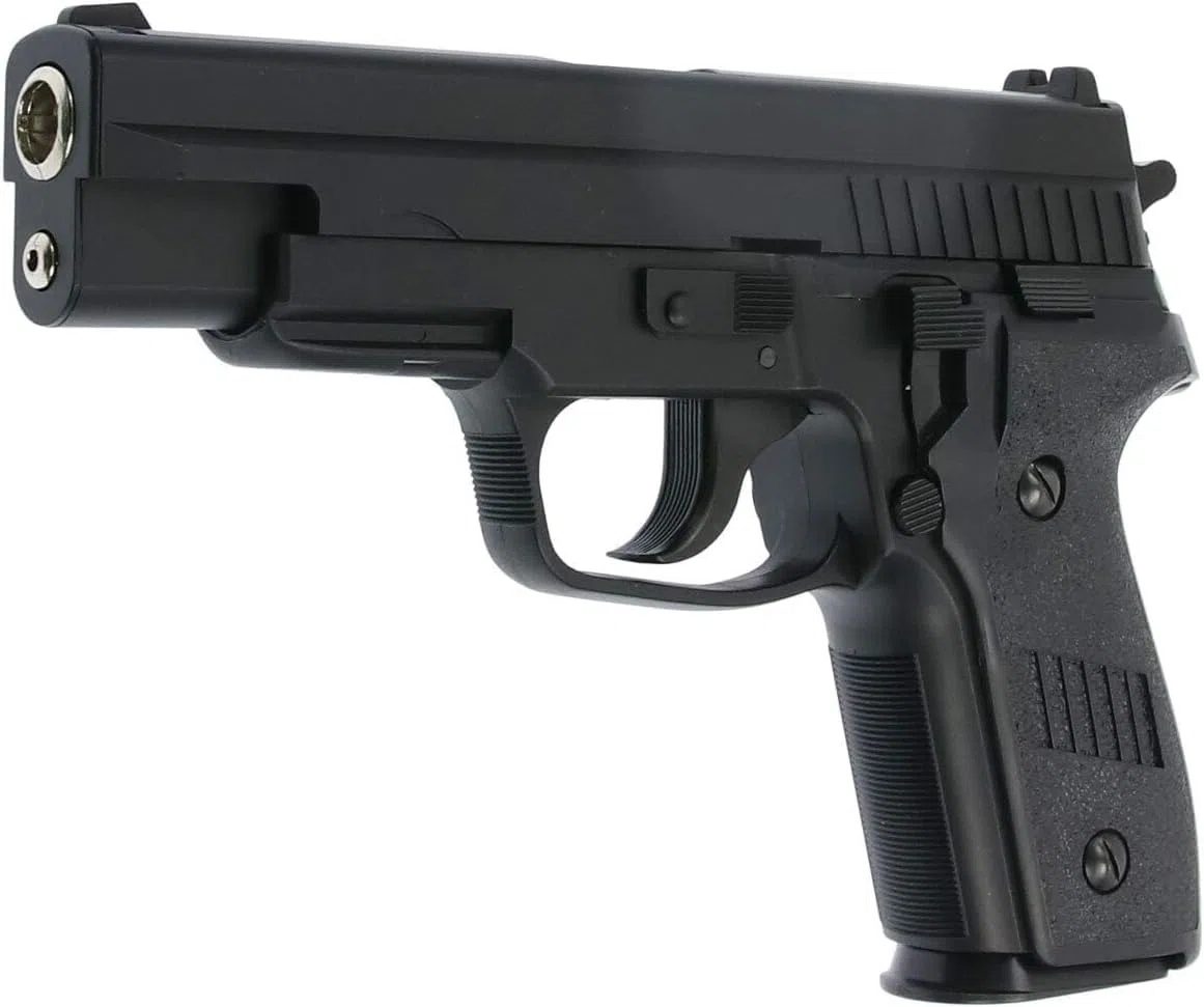 HFC 116N Negra (Muelle) | Pistola de Airsoft Calibre 6mm + maletín + munición Bolas PVC