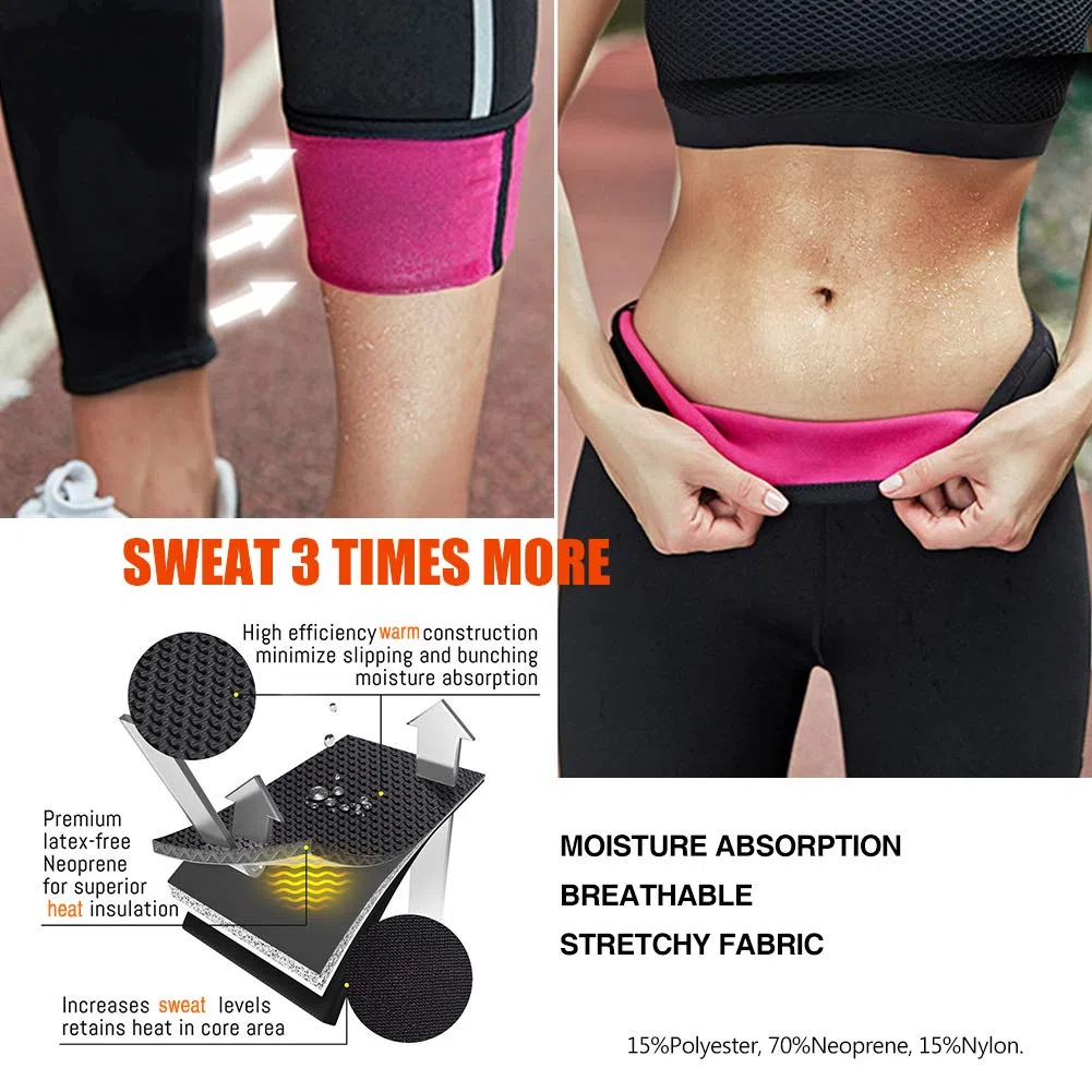 Pantalones Sauna para Mujer Pantalon de Neopreno Térmicos de Reductora High Waist Thigh Tummy Fat Burner Deporte Yoga Running Leggins Reductores Cintura Alta Mallas Fitness Gimnasio