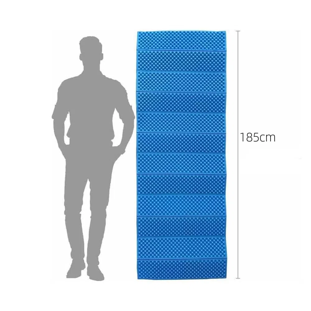 PLUS HOME Esterillas 185X57cm De Espuma Almohadilla A Prueba Para Camping,Esterilla Plegable De Espuma Para Camping Y Picnic Para La Playa.Color Surtido Verde/Azul/Naranja