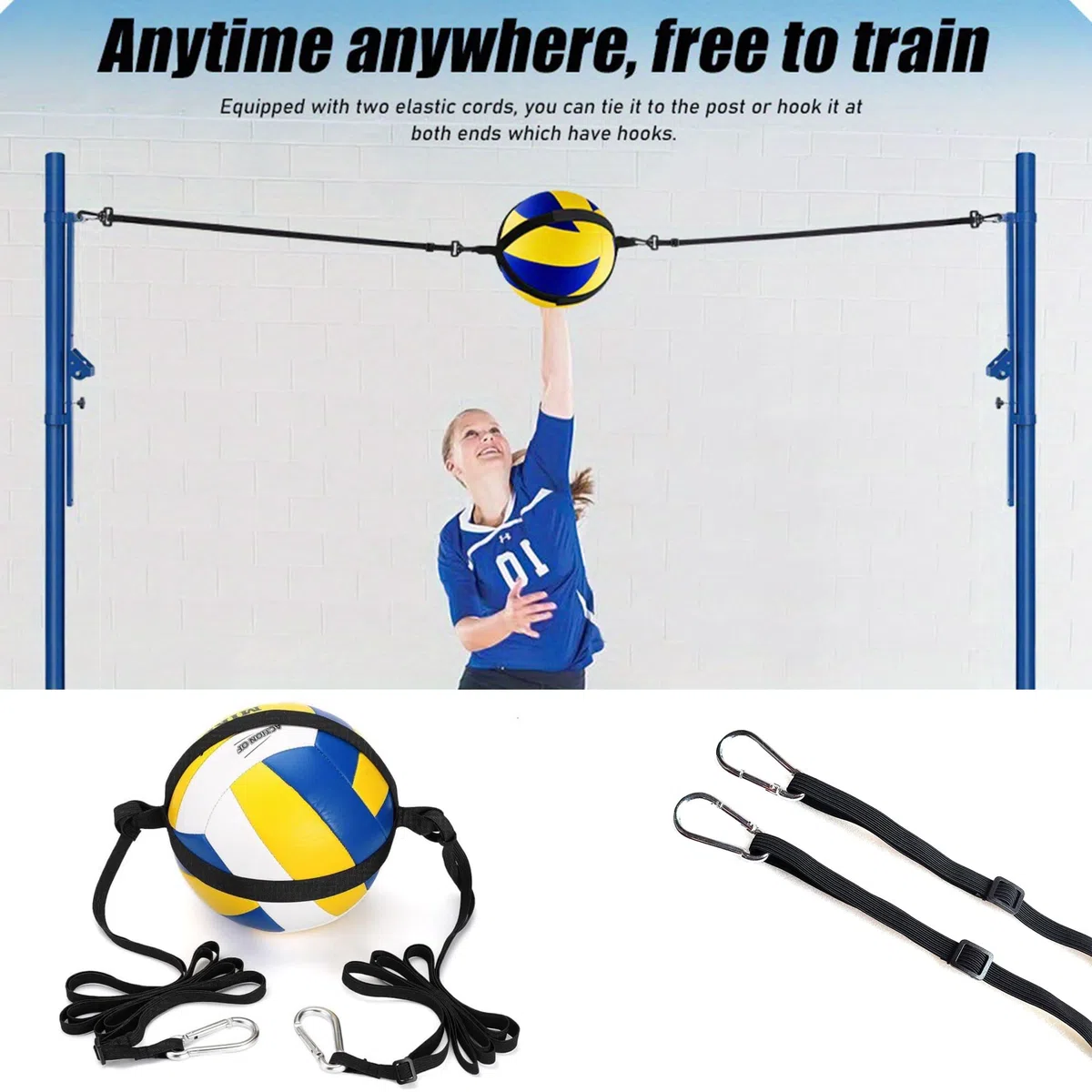 Entrenador de Picos de Voleibol Ajustable Entrenador de Pinchos de Voleibol Entrenador de ataqueEquipo de Entrenamiento