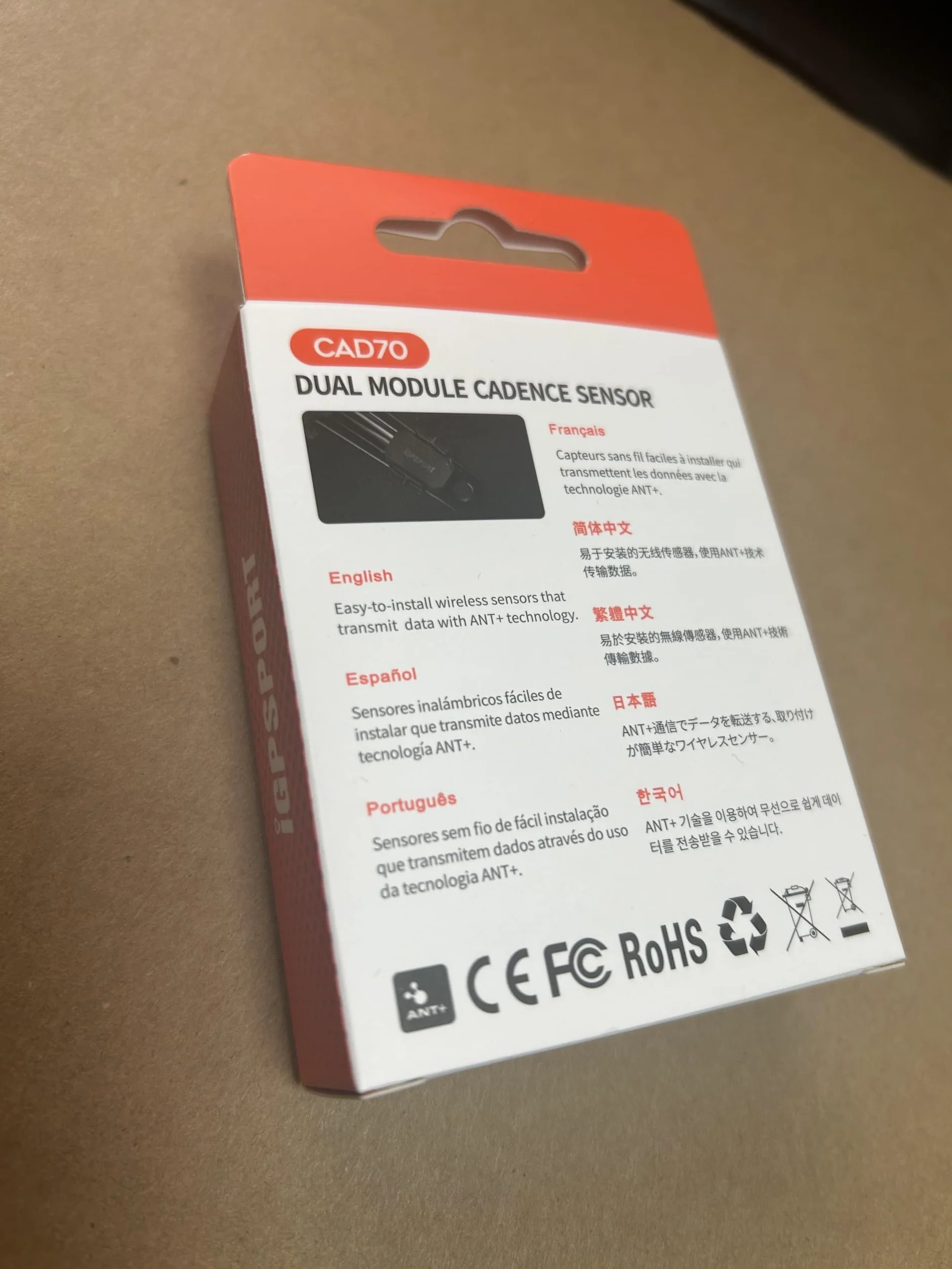 Sensor de Velocidad y Sensor de Cadencia Módulo Dual Bluetooth y Ant + Compatible con Ciclocomputadores GPS Garmin, Bryton, Sigma