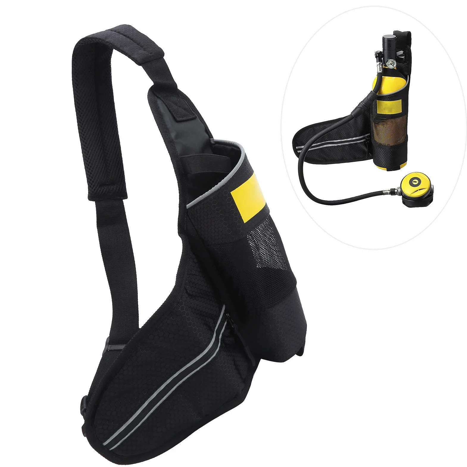 Bolsa de Tanque de Buceo, Secado Rápido 1L, Bolsa de Hombro para Cilindro, Accesorios Deportivos Acuáticos para Buceadores y Actividades Subacuáticas