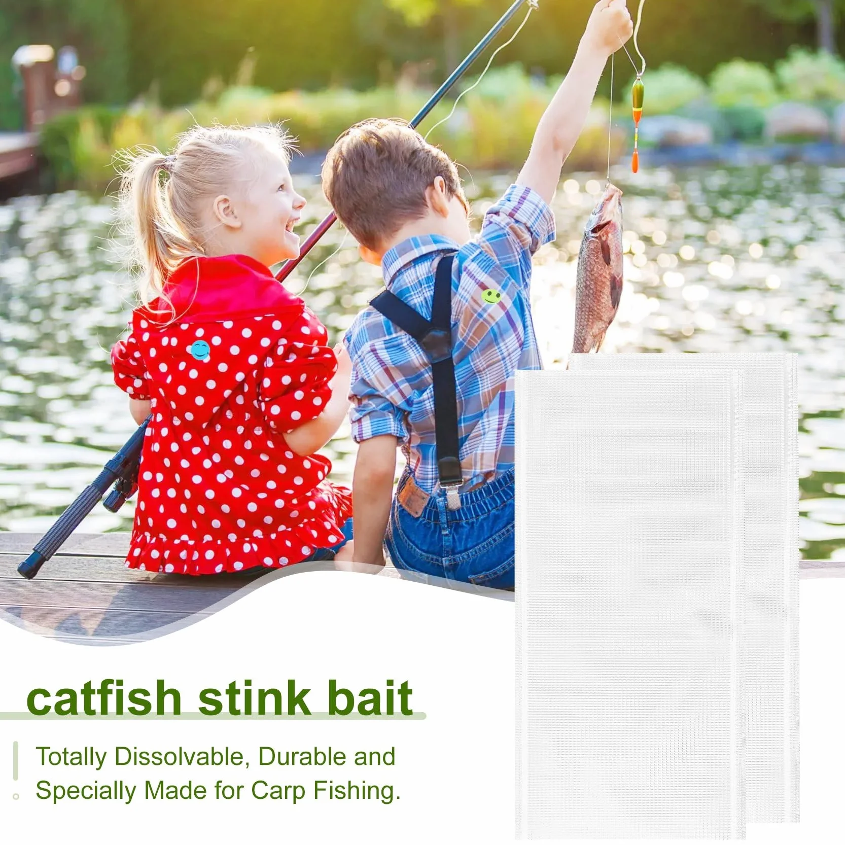 400 bolsas de PVA para pesca, bolsa de PVA rápida soluble en agua, 7 x 14 cm, accesorios para carpa, alimentación de barco, forraje, maíz enlatado, harina de pescado, pellets de pesca