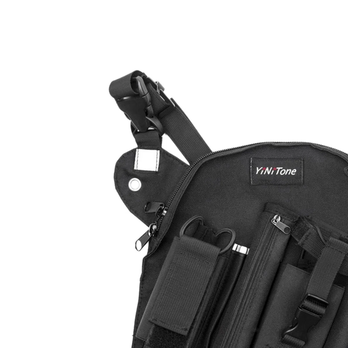 Gralara Arnés de Pecho Mochila Soporte de Hombro para Radio, Bolsillo, Arnés de Pecho para Radio para Acampar, Estilo un