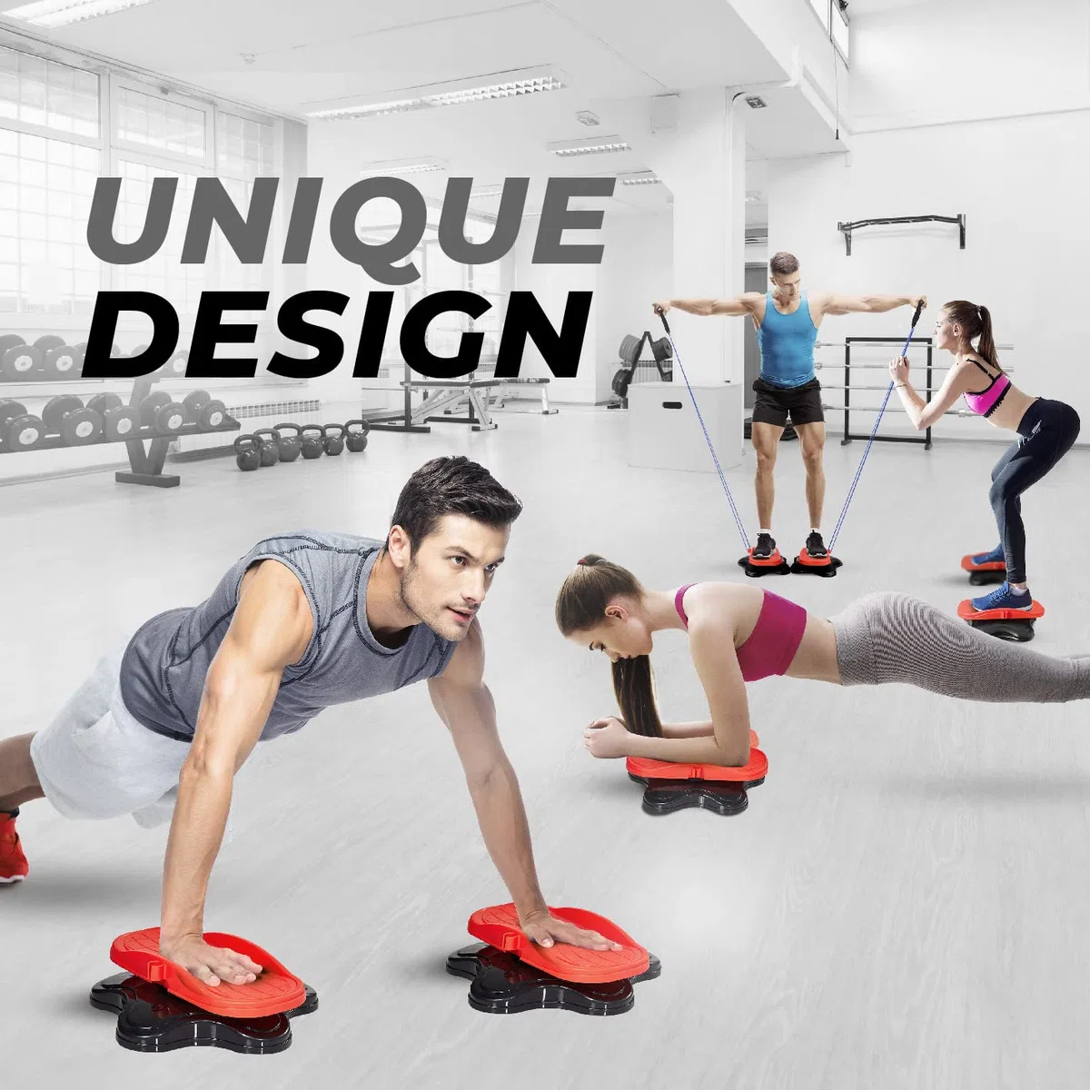 Yes4All Tabla giratoria para abdominales, nueva generación de disco de torsión de cintura, tabla giratoria, paso a paso para ejercicio aeróbico, entrenamiento de tonificación de cuerpo completo, sin