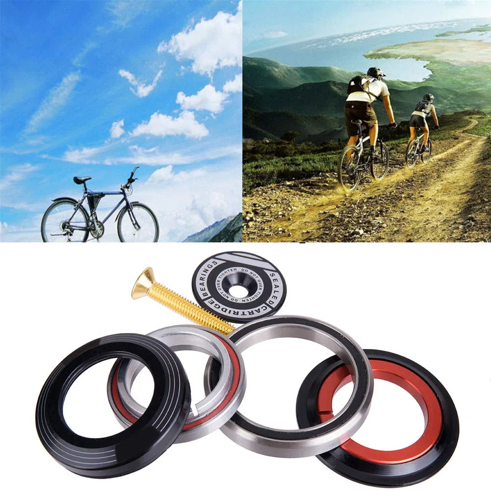 Rodamientos de la horquilla delantera Accesorios, 1set bicicleta delantera tenedor carretera bicicleta auricular, tubo cónico carretera bicicleta auricular fácil instalar 42mm/52mm horquilla delantera