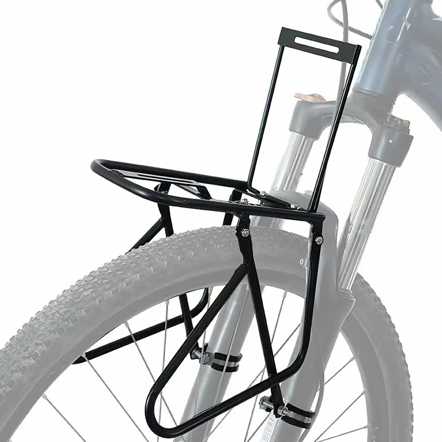 Portaequipajes Delantero para Bicicleta con Tuerca de Bloqueo portabicicletas de Carga de 20kg Estante para Equipaje Cesta para Bicicleta instalable para excursiones en Bicicleta y Acampada