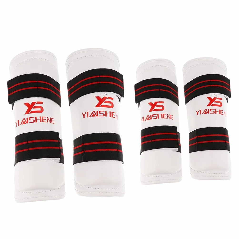 kowaku 2 Piezas Taekwondo Protector con de Espinilla de Empeine Protector de Pierna Y Protector de Brazo Transpirable Espuma EVA