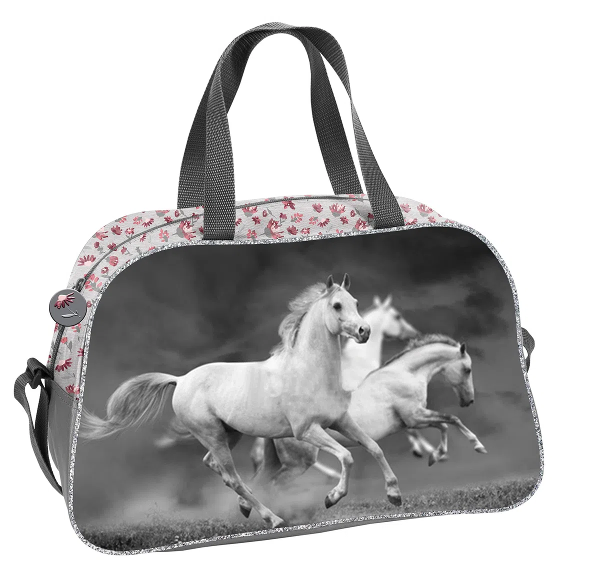 Bolsa de Deporte para niña con diseño de Caballos 40 x 25 x 13 cm