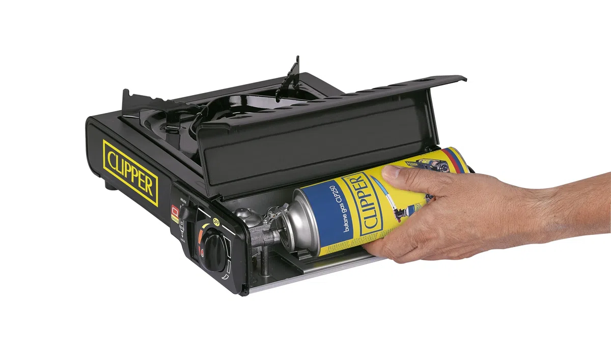 Clipper - Hornillo Camping | Cocina Portátil Estable | Potencia 2,200w | Cocina Maletín para Cartucho de Gas