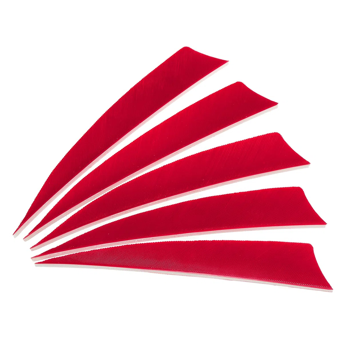 PATIKIL Plumas de Flecha 50 Pack 4 Pulgadas Pluma de Pavo Flecha ala Derecha Flechado Rojo para Tiro al Blanco DIY