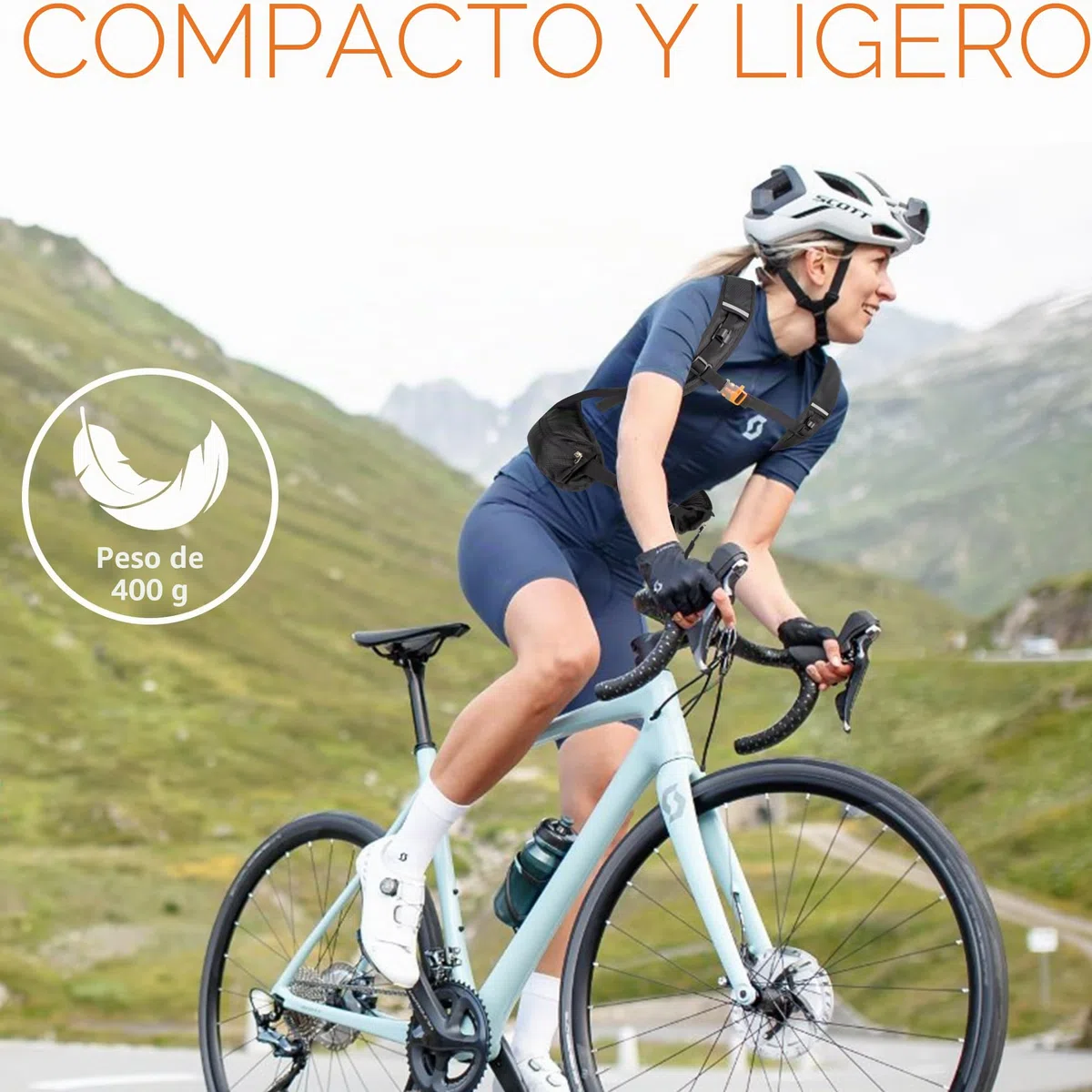 EULANT Mochila Pequeña para Correr, 15L Ligero Mochilas de Bicicleta Montaña,Mochila Deportiva Impermeable para Ciclismo Esquí Senderismo MTB Commuting, Mejorada - Cremallera Frontal Impermeable