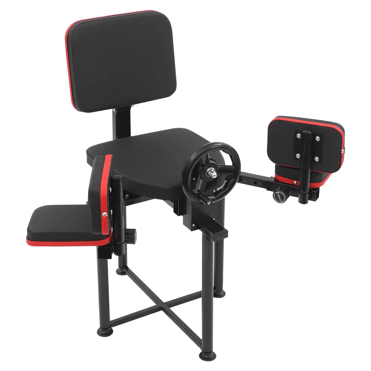Ejercitador de piernas – Máquina elástica de piernas para estiramiento eficaz en el gimnasio y en casa, almohadilla de piel, construcción de acero resistente, ajustable individualmente para adultos y