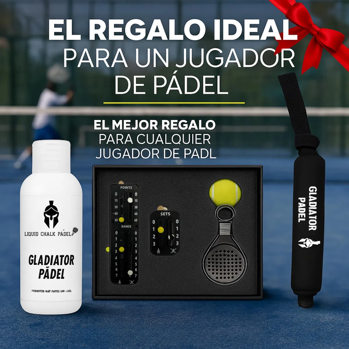 Regalo Original para Amantes del Padel | Elige Entre 3 Opciones de Packs | Accesorios Padel Hombre y Mujer| Idea Cualquier Fan del padeel