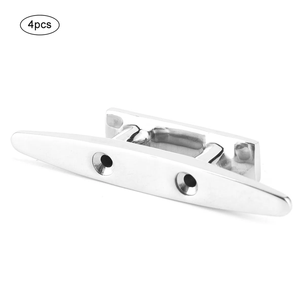 Cornamusa para Barco de Acero Inoxidable de 4 uds, Accesorio de Cornamusa para Cuerda de Amarre Marino, Superficie Altamente Pulida con fabricación de precisión, Cornamusa de