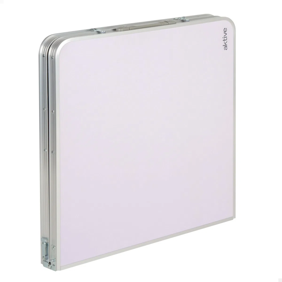 AKTIVE Mesa plegable, 120x60x60/70 cm, Altura ajustable, Topes antideslizantes, Soporta 30 kg, Cierre seguridad, Asa mano transporte, Mesas de camping, Playa, Jardín (63088)