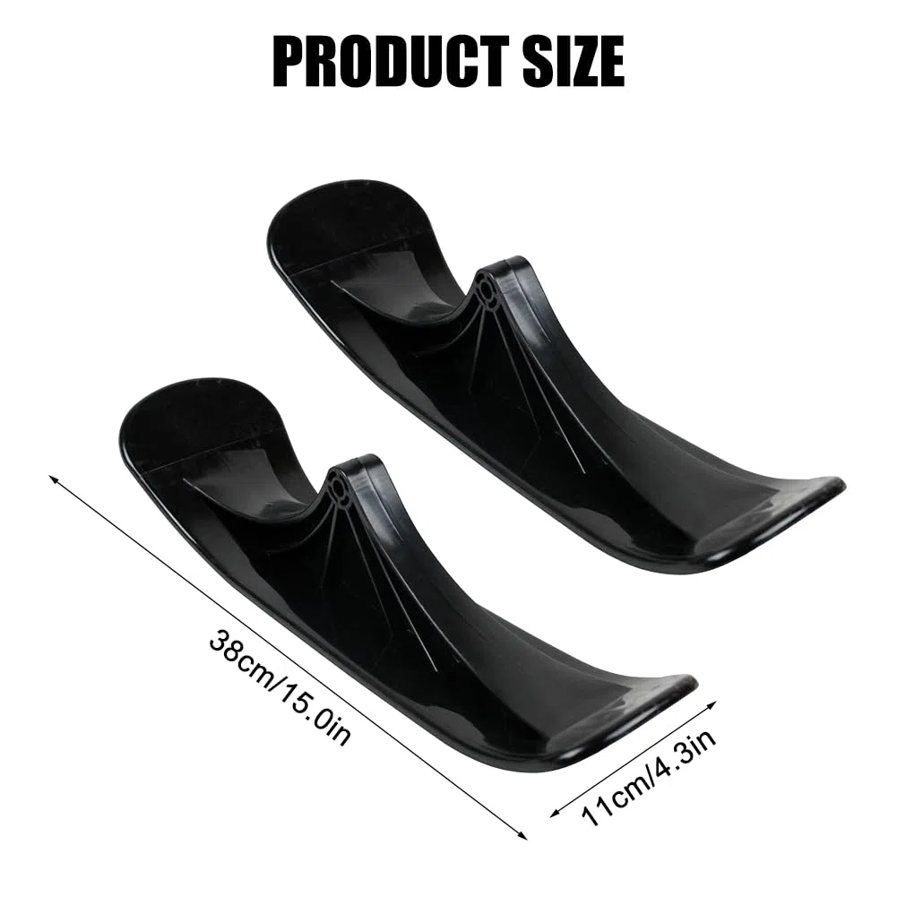 Trineo de Patinete, 2 Piezas Kit de Conversión de Patinete de Esquí, Kit de Trineo de Esquí con Trineo de Nieve, Accesorio para Scooter de Nieve y Tabla de Patín de Esquí