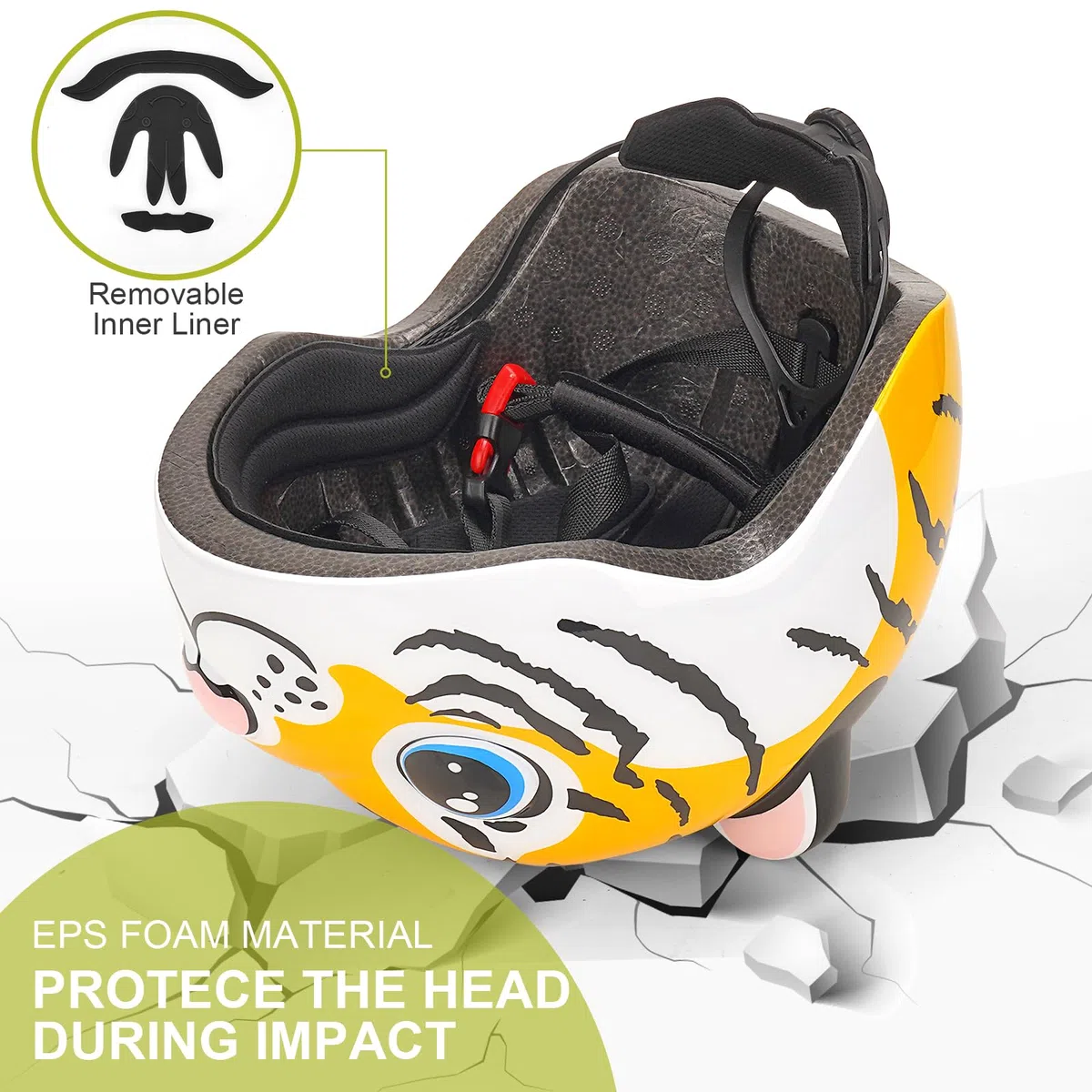 Casco Bicicleta Niño 2-6 Años Ajustable 47-54 cm, Casco Ligero con Ventilación y Forro Extraíble, ABS+EPS para Bici, Patinete y Patines, Multideporte para Niños y Niñas, Regalo Creativo Cumpleaños