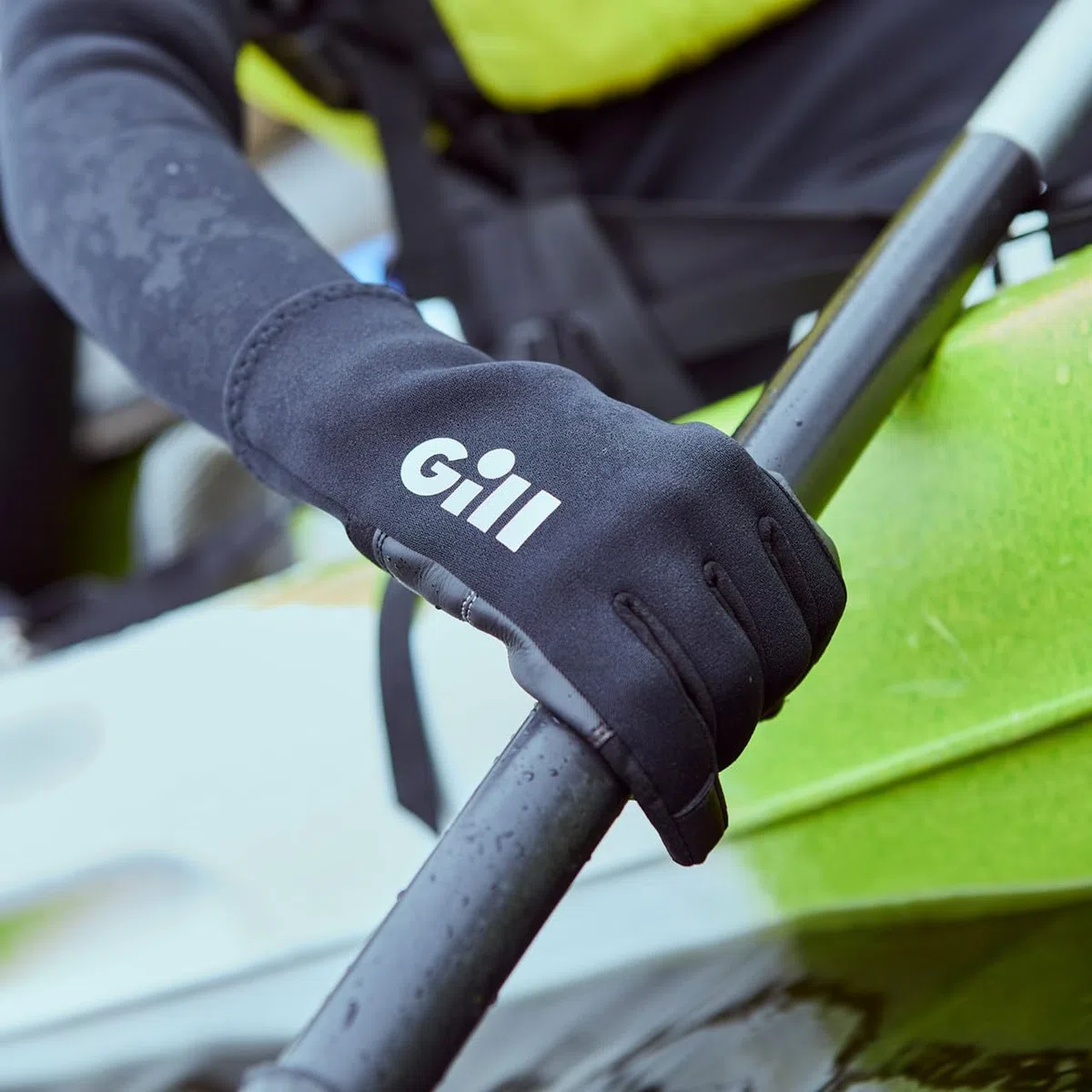 Gill Guantes 3 Seasons - Negro - Ligeros, Impermeables, a Prueba de Salpicaduras