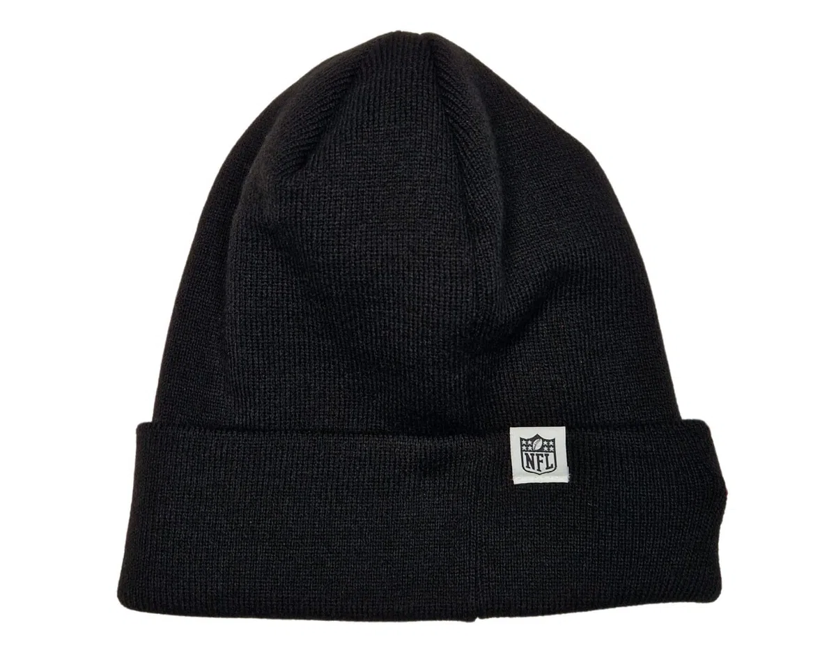 New Era NFL Gorro Fútbol Americano Gorra Invierno Patriots Seahawks Raiders Chiefs 49ers Negro