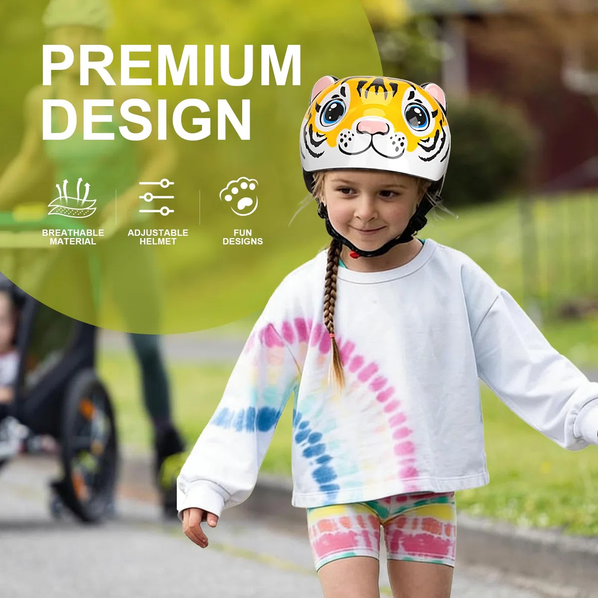 Casco Bicicleta Niño 2-6 Años Ajustable 47-54 cm, Casco Ligero con Ventilación y Forro Extraíble, ABS+EPS para Bici, Patinete y Patines, Multideporte para Niños y Niñas, Regalo Creativo Cumpleaños