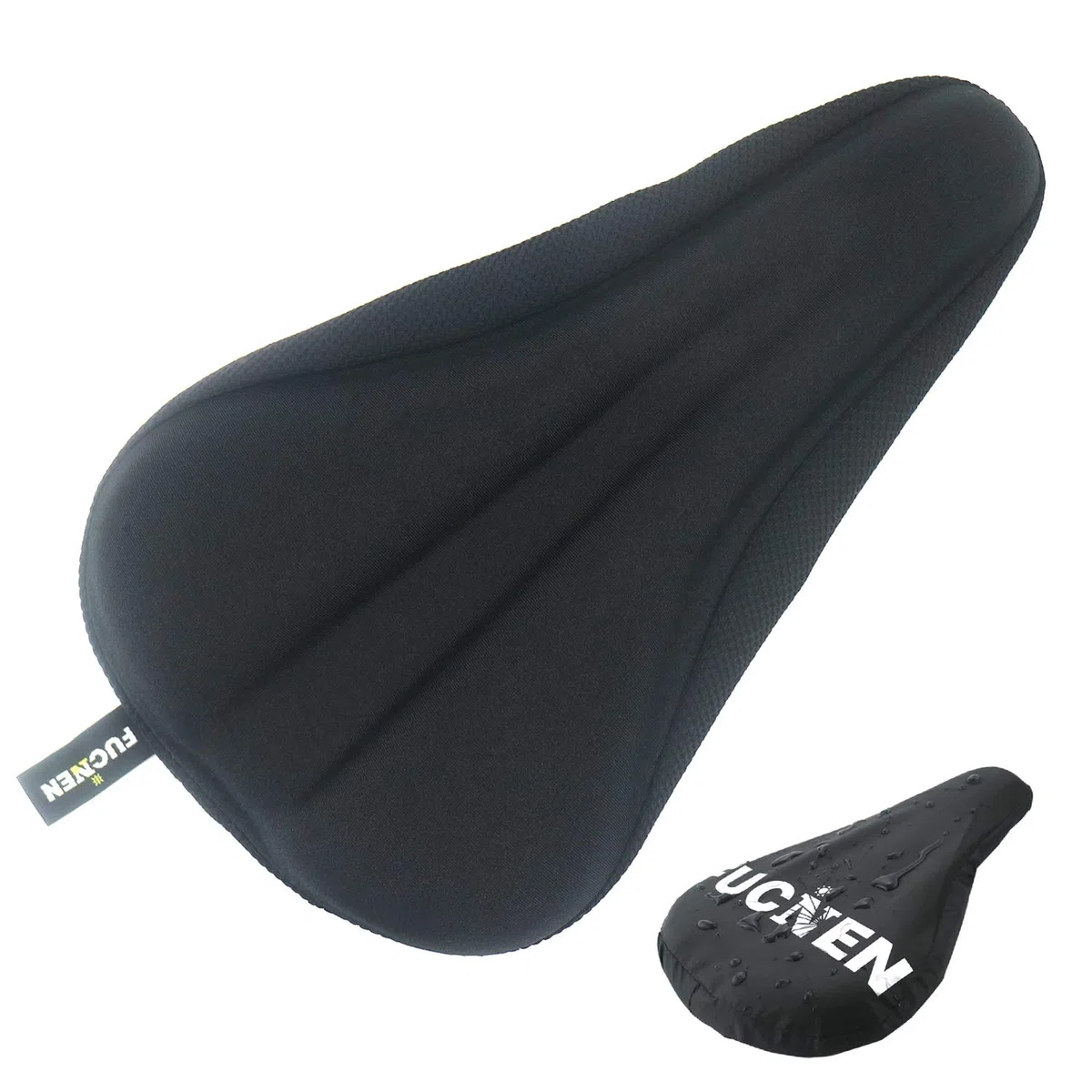 Funda de gel para asiento de bicicleta de 10.5 x 6.3 pulgadas, acolchada, tradicional, pequeña, para bicicleta de carretera, montaña, ciudad, ciclismo, gran ayuda en las llagas del sillín