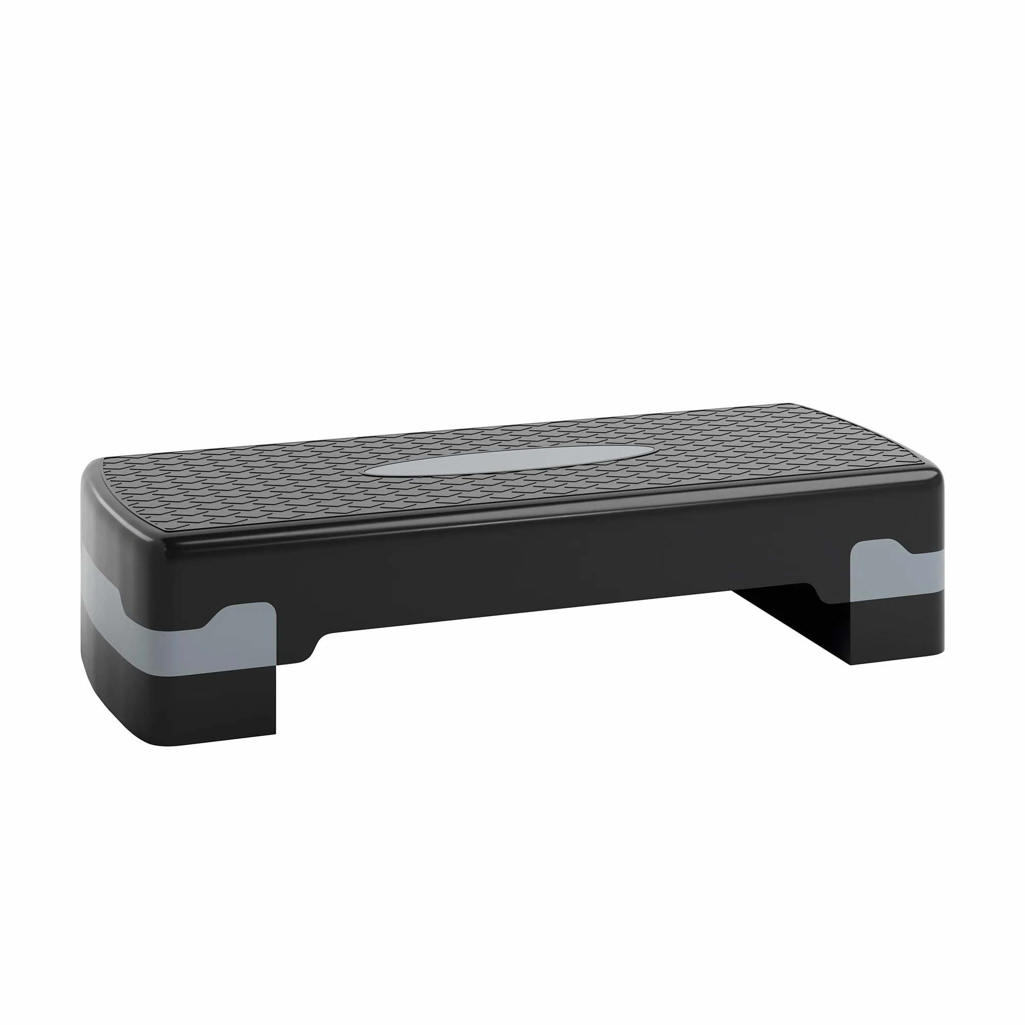 Ultasport Step de Aeróbic I Steps Fitness I Antideslizante, Ajustable en 2 Alturas I Stepper para Ejercicio en Casa, Stepboard, Stepbench 68 x 28 cm, Gris