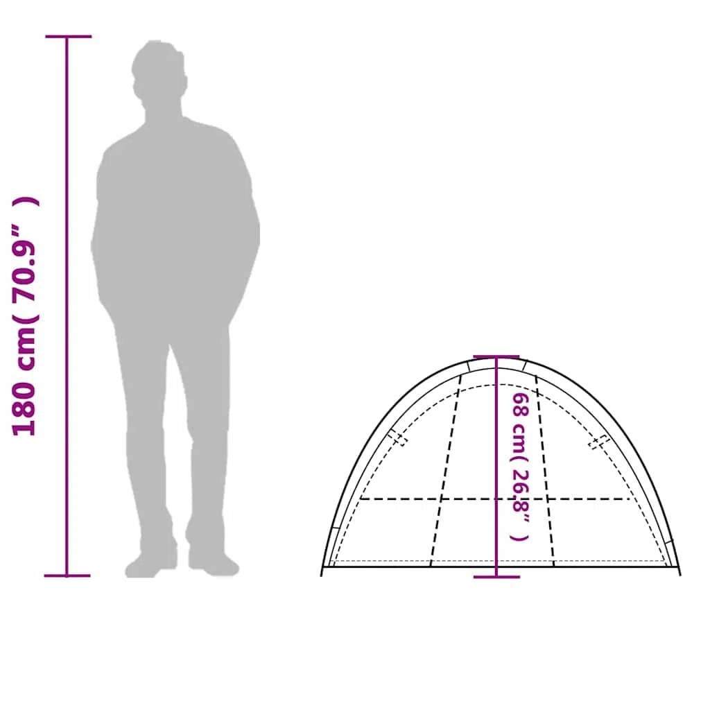 vidaXL Tienda de Almacenaje 9 Compartimentos Impermeable Toldo Carpa Refugio