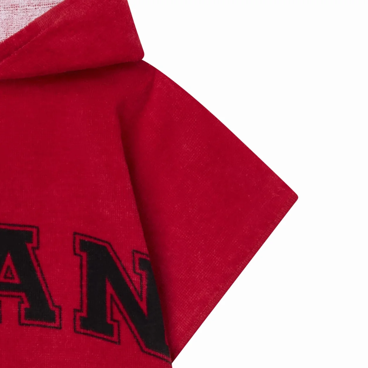 AC Milan Poncho para niño, 60 x 120 cm, 100% algodón, producto oficial, rojo, 60