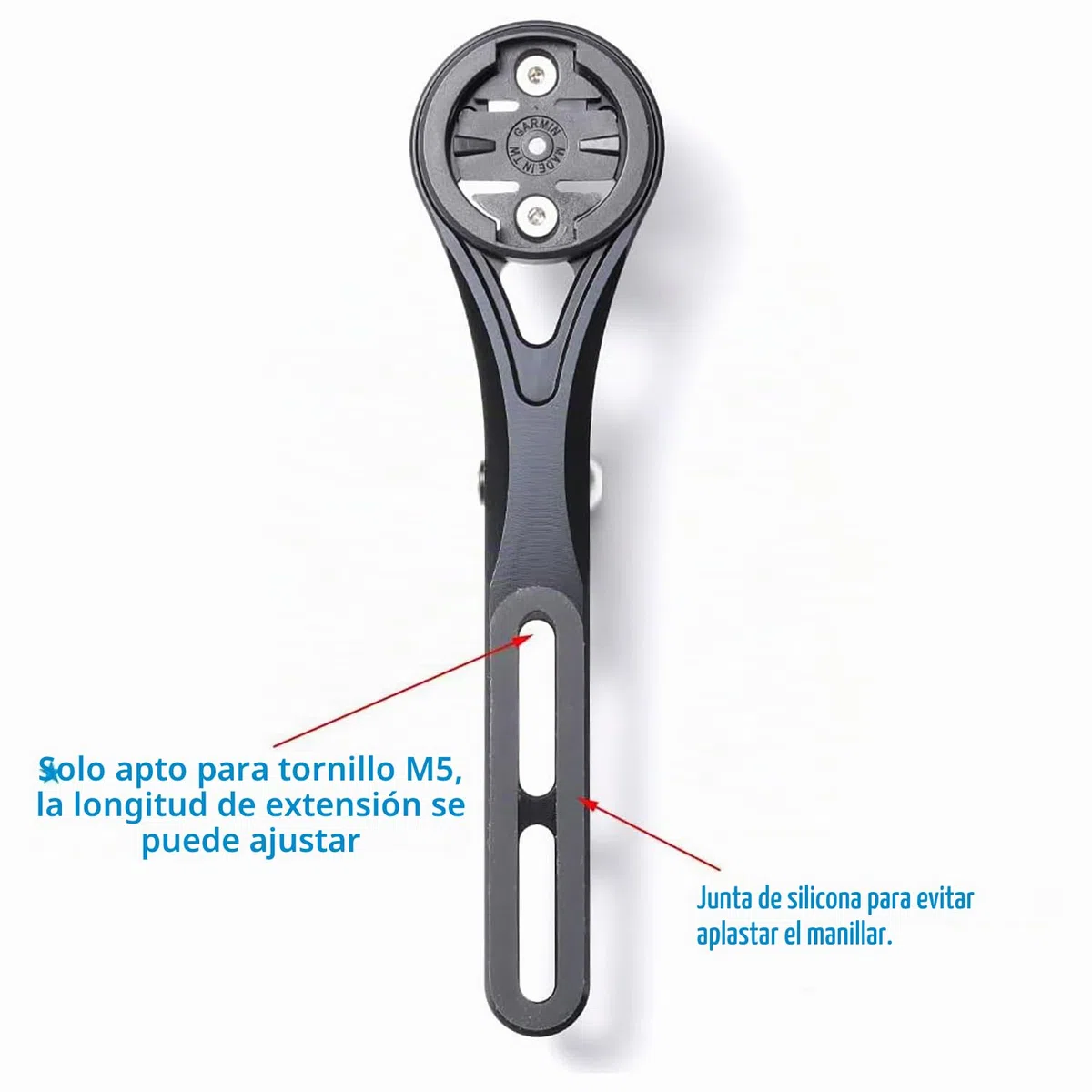 Soporte de bicicleta para manillar Aero, manillar integrado Aero Out Front Combo Mount compatible con Garmin Edge Wahoo Elemnt