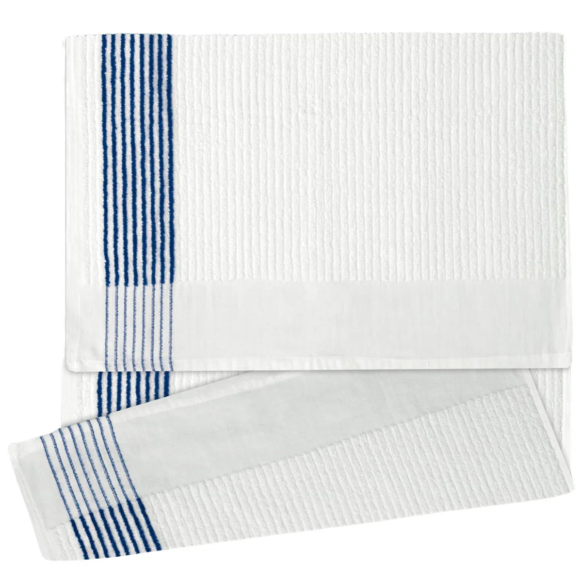 Devant Sport Towels, Caddy Towel, 22 x 44 Pulgadas, Azul Marino/Blanco
