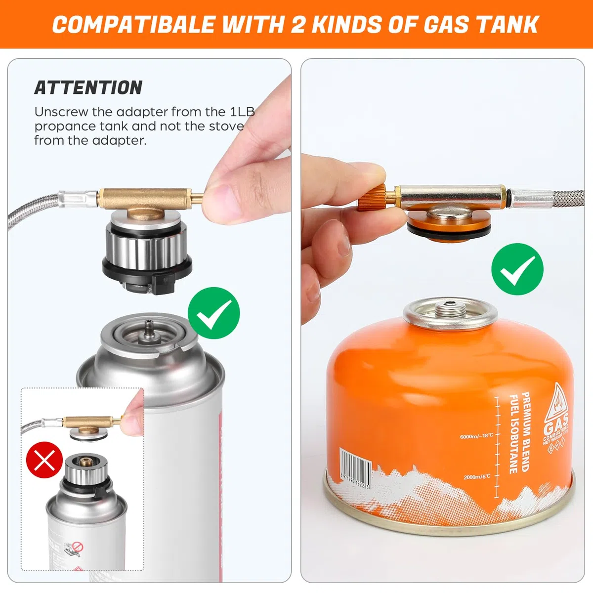 Odoland Hornillos Portátiles de Camping 3500 W, Mini Estufa Plegable de Acero con Encendido Piezoeléctrico, de Gas Ultraligera y Duradera para Picnic Mochilero Senderismo