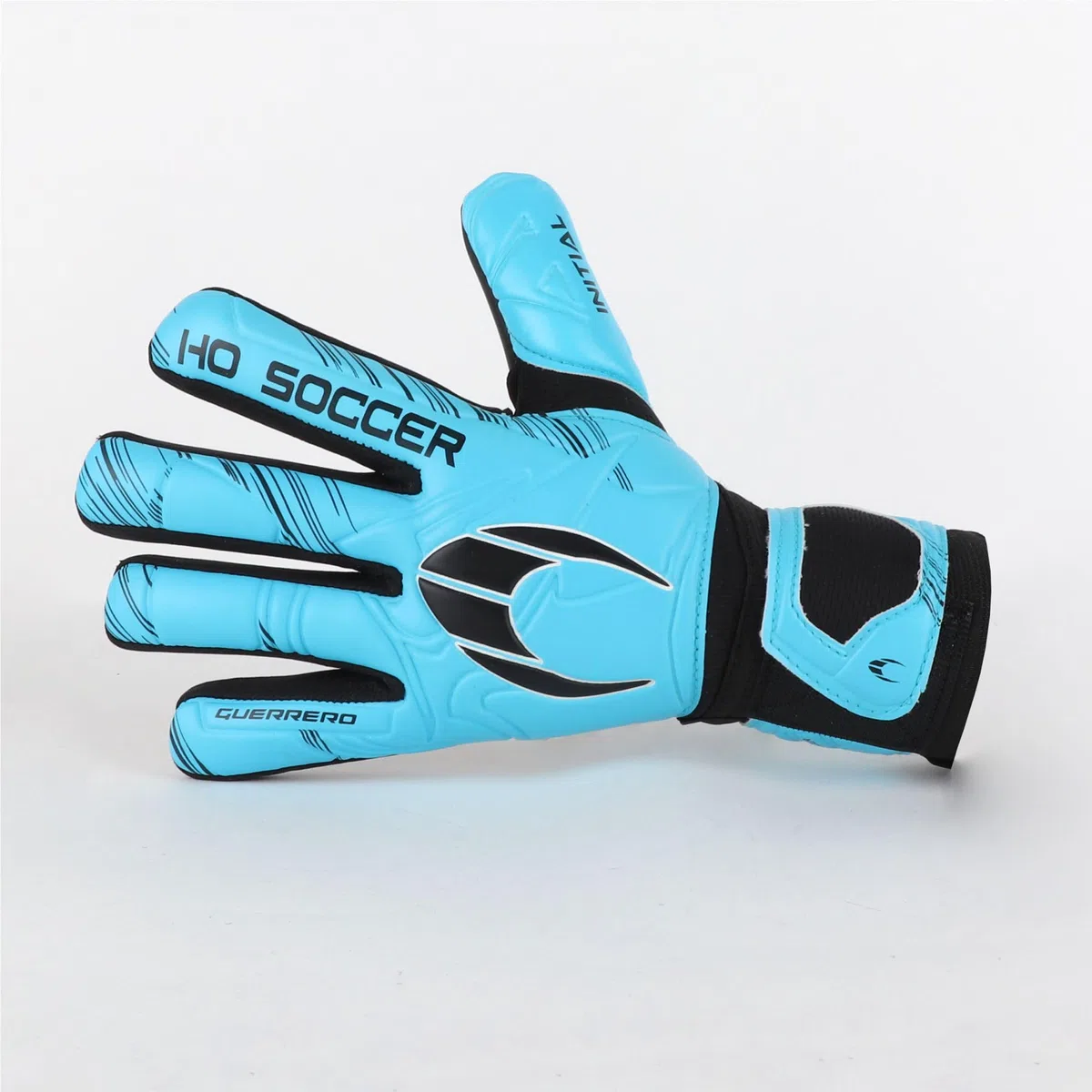 HO Soccer Guerrero Initial Blue Team Guantes de Portero, Unisex niño, Azul/Negro.