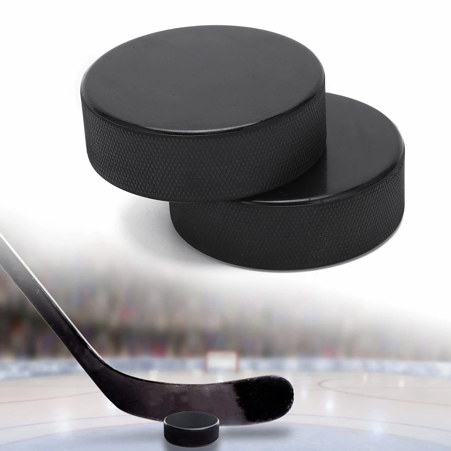 Discos de práctica de hockey, discos de hockey sobre hielo duraderos, discos de hielo resistentes, tamaño oficial para atletas