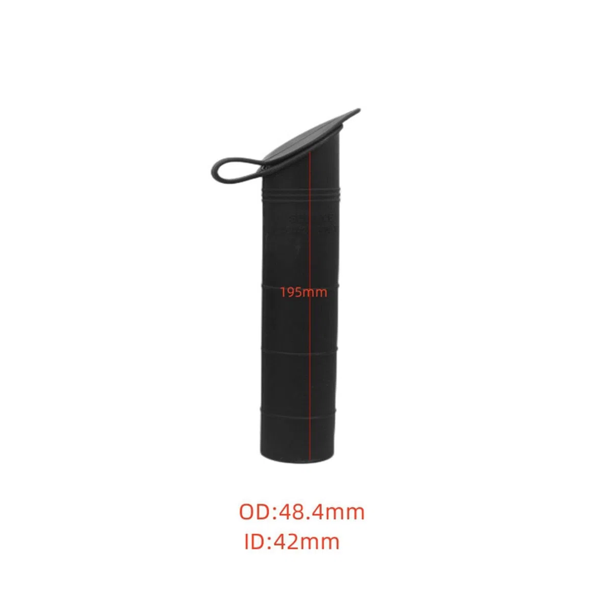 Tubo de Inserción para Soporte de Caña de Pescar con Funda Interior, Forro para Soporte de Caña de Pescar para Barco, Negro