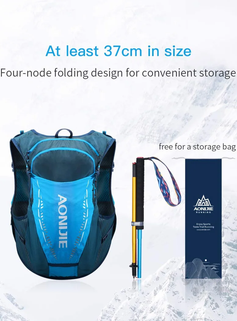Bastones de trekking plegables ligeros de aluminio 110/120 cm ajustables Aonijie ultraligeros para bastones de correr