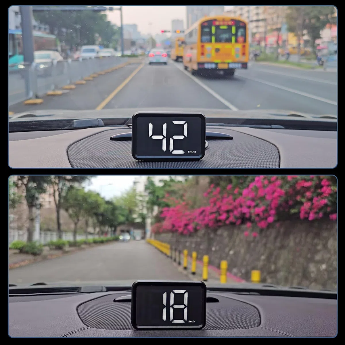Velocímetro de pantalla grande, velocidad de visualización MPH y KM/H, GPS, velocímetro digital con ajuste automático de brillo, adecuado para todos los coches