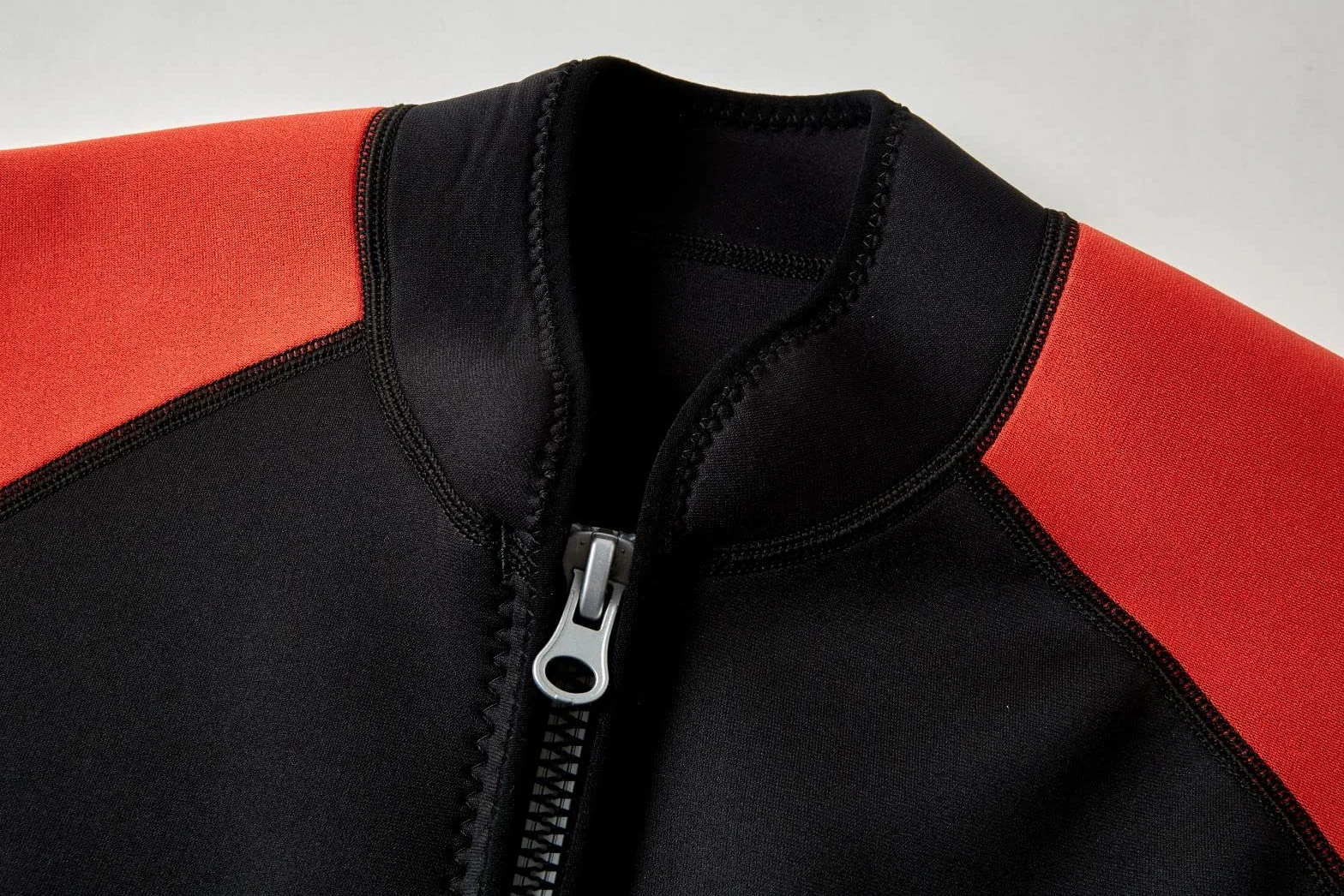 Chaqueta de neopreno para hombres y mujeres, 2 mm de neopreno con cremallera frontal de manga larga, para surf, natación, buceo, trajes mojados