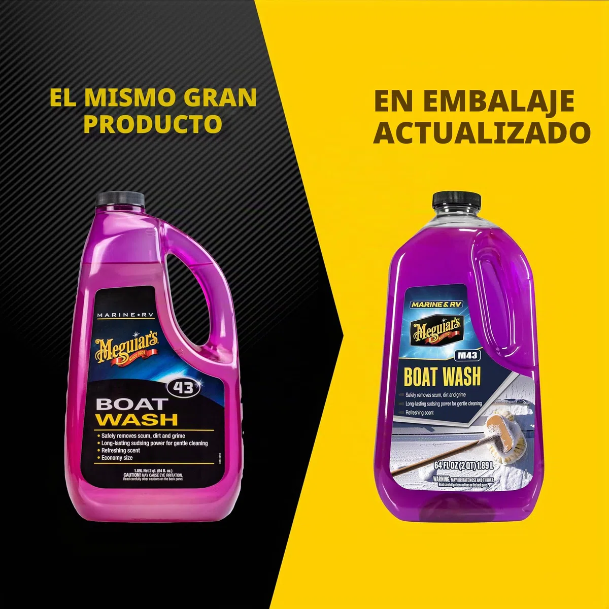 Meguiar's M4364EU Boat wash 1,89 litros - Champú gama marina para embarcaciones