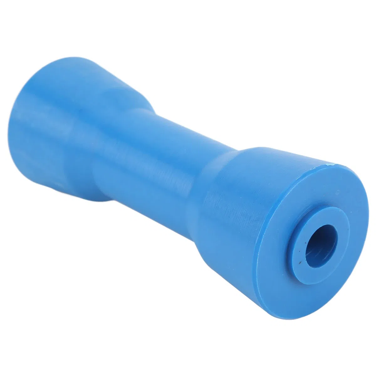 Rodillo de Quilla Marina de PVC Azul de 160 Mm, Autocentrante con Ranuras Integradas, Alta Resistencia, Duradero, Resistente Al Calor para Remolque y Barco