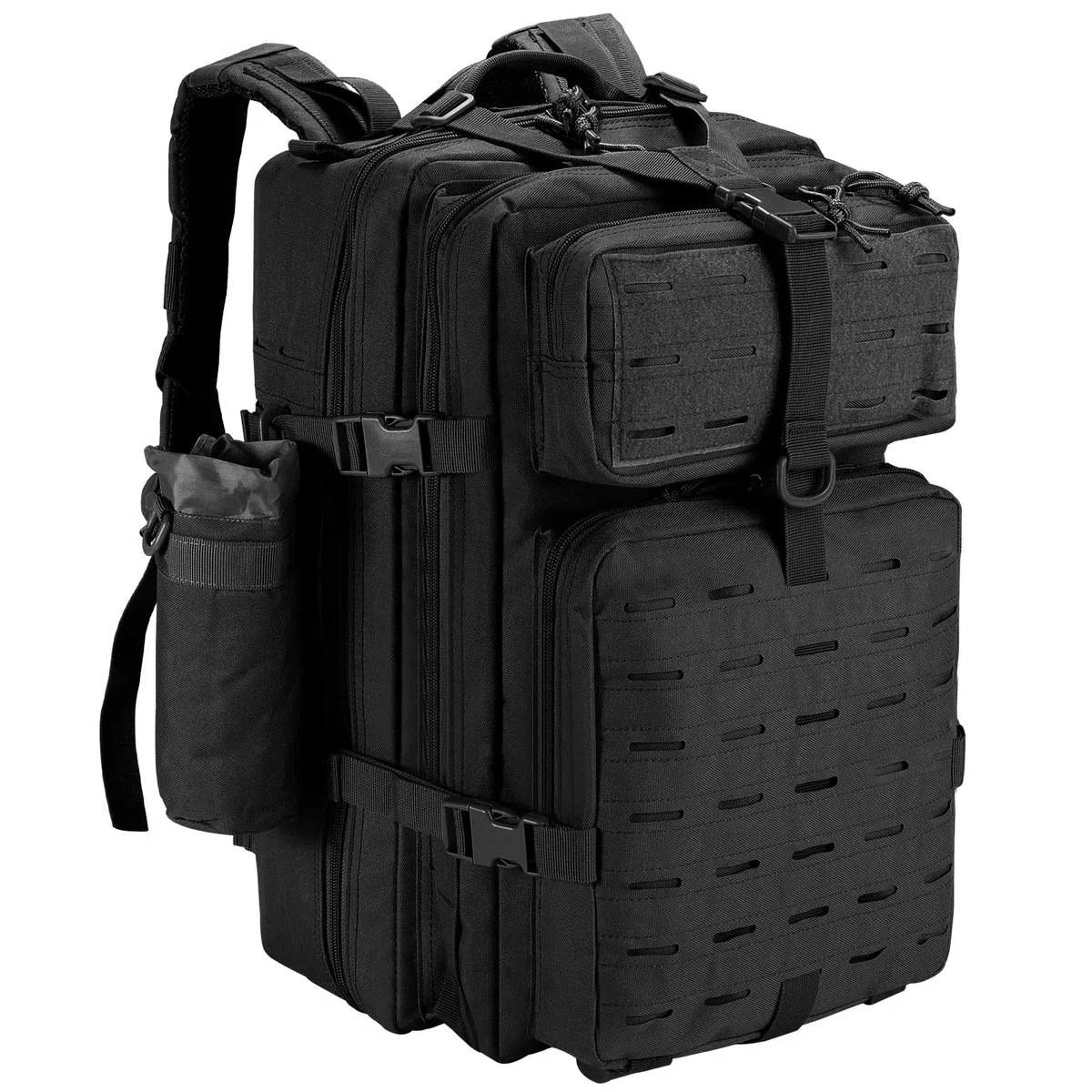 Mochila Táctica 45L Militar, Paquete de Asalto Molle de Gran Capacidad Impermeable Bolsa para Ejército, Mochilas de Marcha para Emergencias de 3 Días Caza Senderismo Acampada Actividad al Aire Libre
