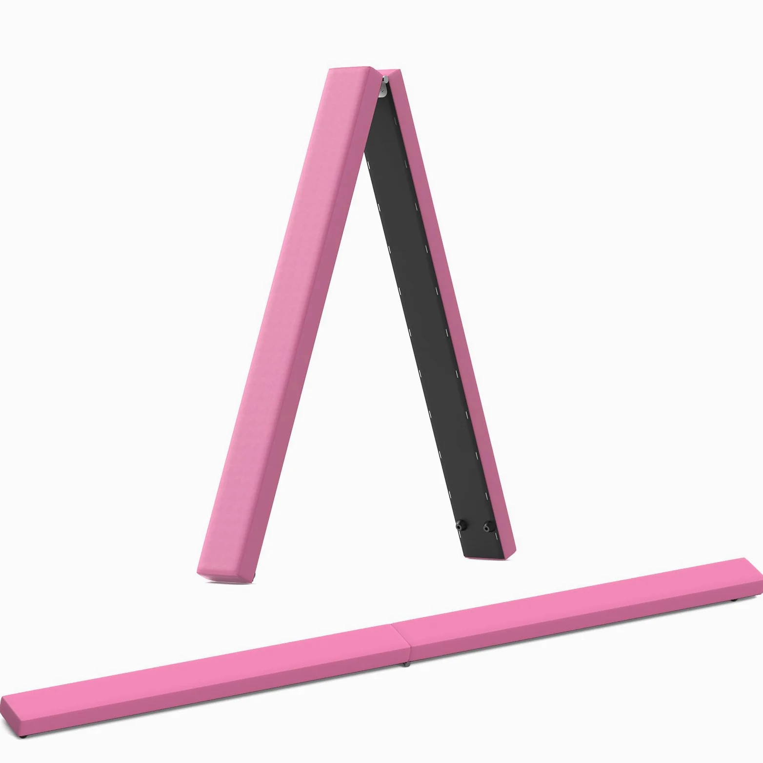 U`King Barra de Gimnasia Plegable, Barra de Equilibrio, 2,1 m/220 Libras, de Ante sintético, para Entrenamiento en casa, Gimnasio, Ejercicio, Ejercicio