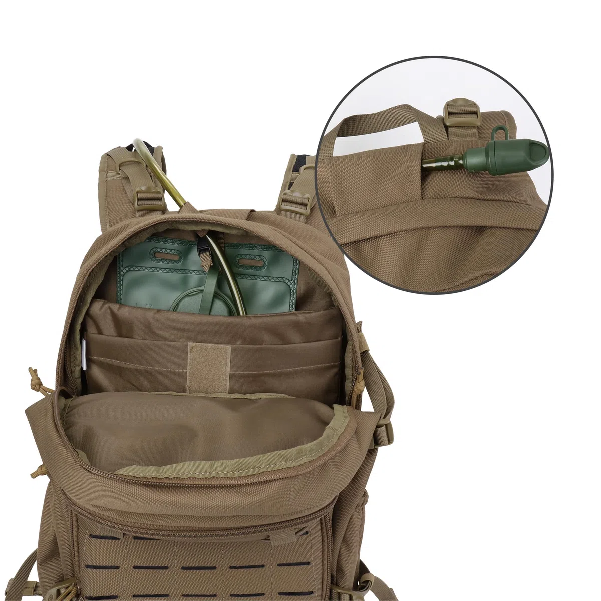Mardingtop Bolsa de hidratación de 2,5 l, bolsa de agua para exteriores, calidad militar, depósito de agua, ideal para todas las actividades como ciclismo, senderismo, escalada, camping