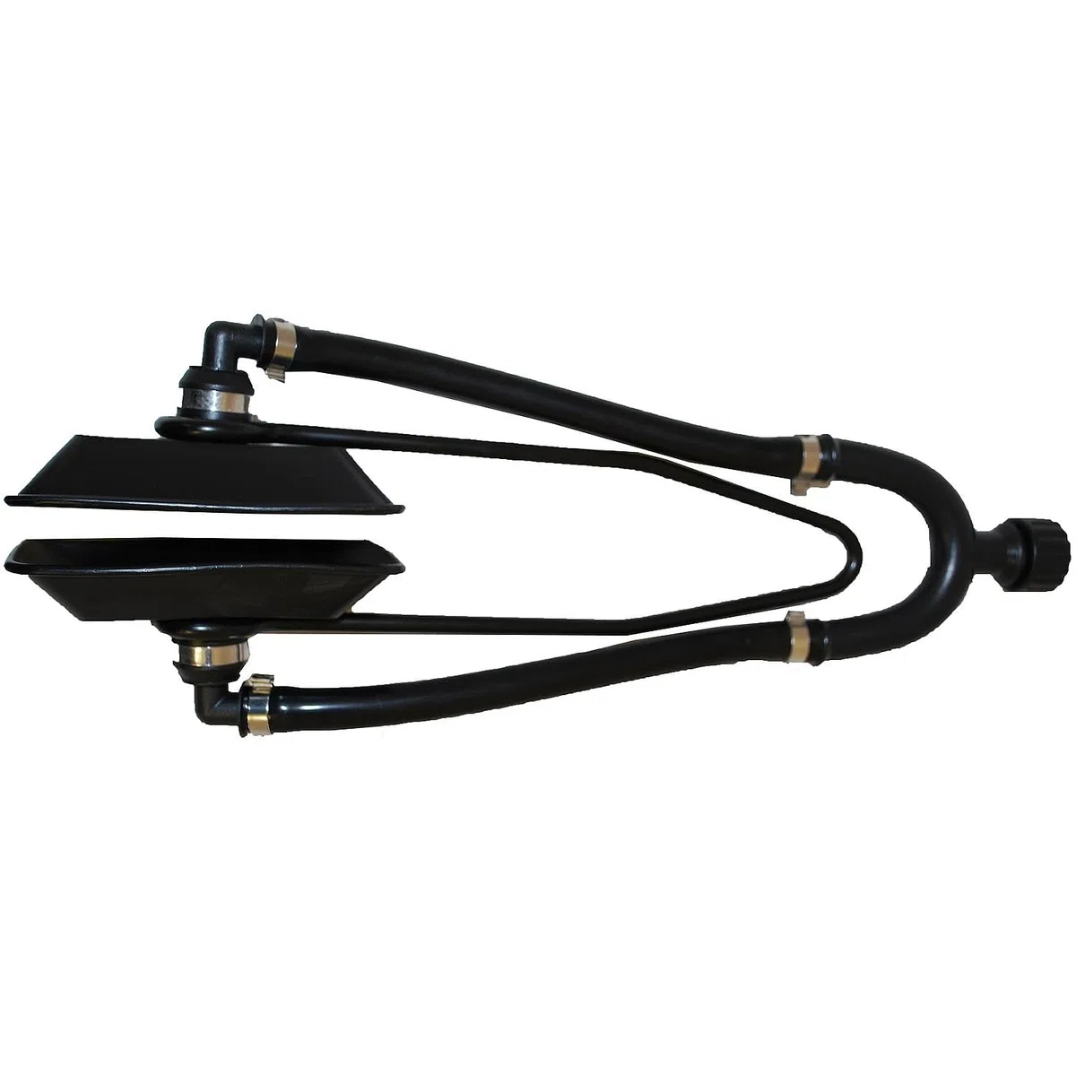 Attwood 16208-7 Orejeras de motor universales, doble entrada de agua para motores fuera borda, suministro de agua de 2 lados