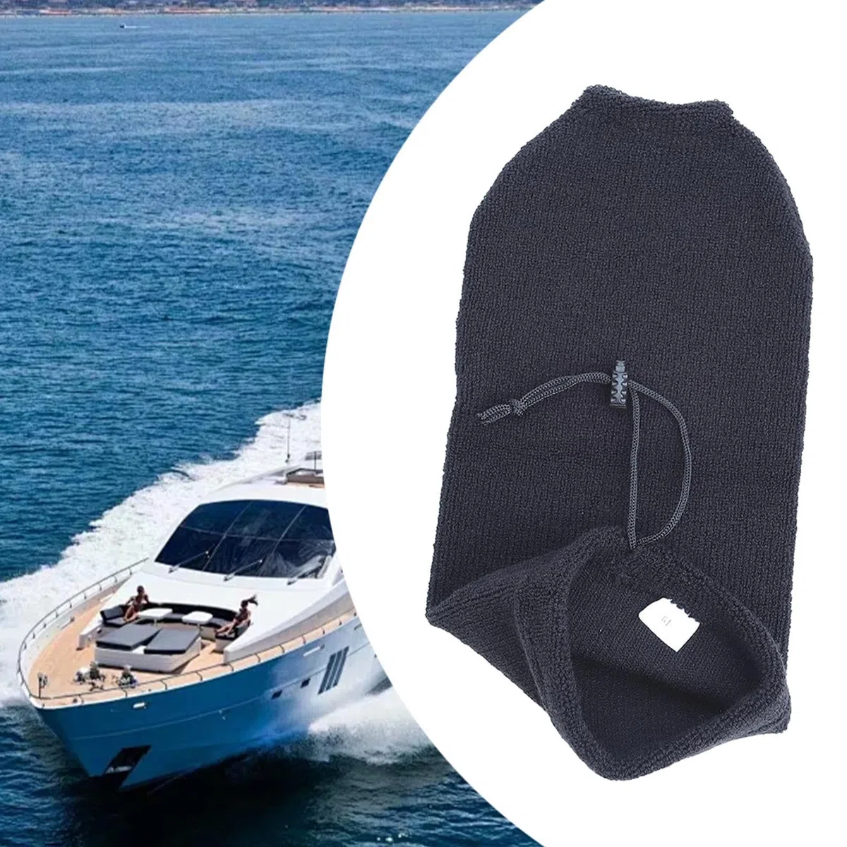 Funda para Defensa de Barco con cordón, Resistente al Desgaste, protección Solar, Funda para Defensa Marina para Accesorios de Barco de Pesca y