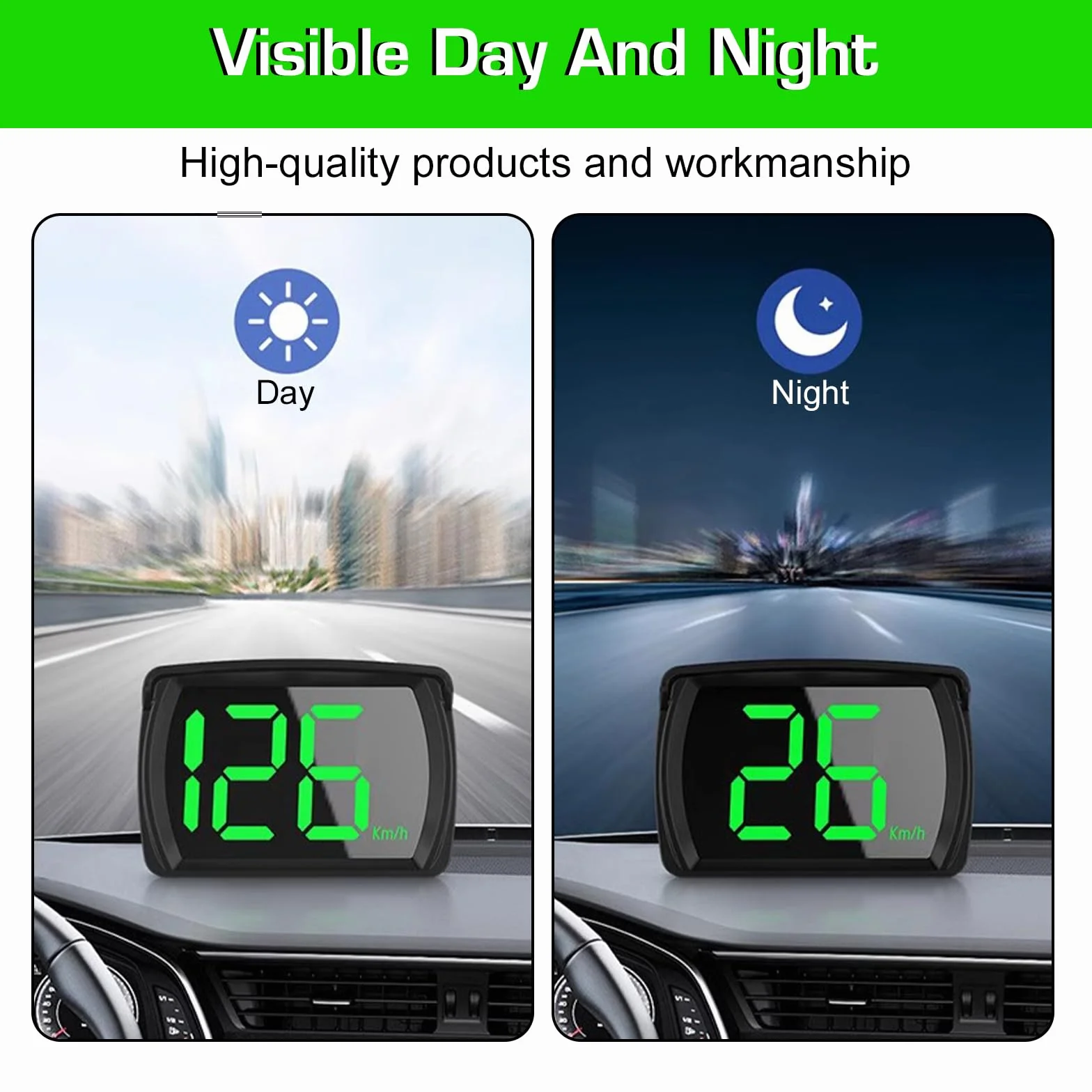 Heads up Display para Coches: Nizirioo Universal Velocimetro Coche con GPS + Beidou Dual-Chip, Velocímetro Digital GPS con Pantalla LED de Fuente Grande, HUD, para Bicicleta, Motocicleta, Coche