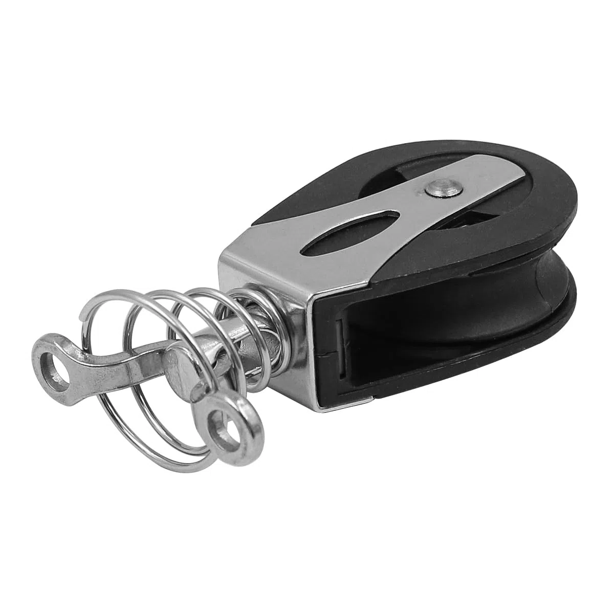 Cabezal de Bloque de Rodillos Nylon Giratorio Velero Rodamiento Liso Polea Cuerda Corredor Accesorios para Barcos Acero Inoxidable Grado Marino